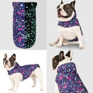 NWT Canada Pooch Glow in the Dark Pick Me Poncho + 2 Alien/Monster Dog Toys